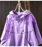 Vintage Hooded Patchwork T-Shirt