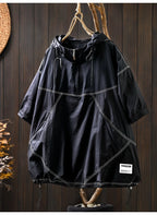 Vintage Hooded Patchwork T-Shirt
