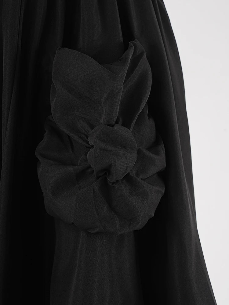High Waist A-line Skirt with Pockets