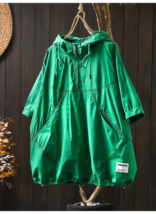 Vintage Hooded Patchwork T-Shirt