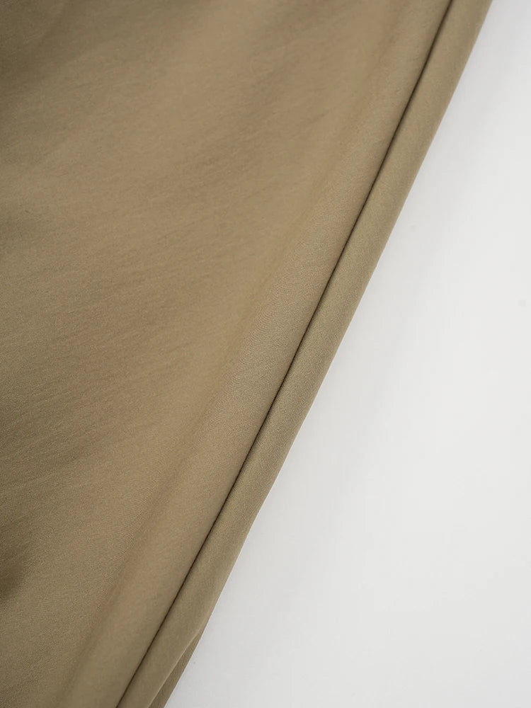 High Waist A-line Skirt with Pockets