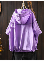 Vintage Hooded Patchwork T-Shirt