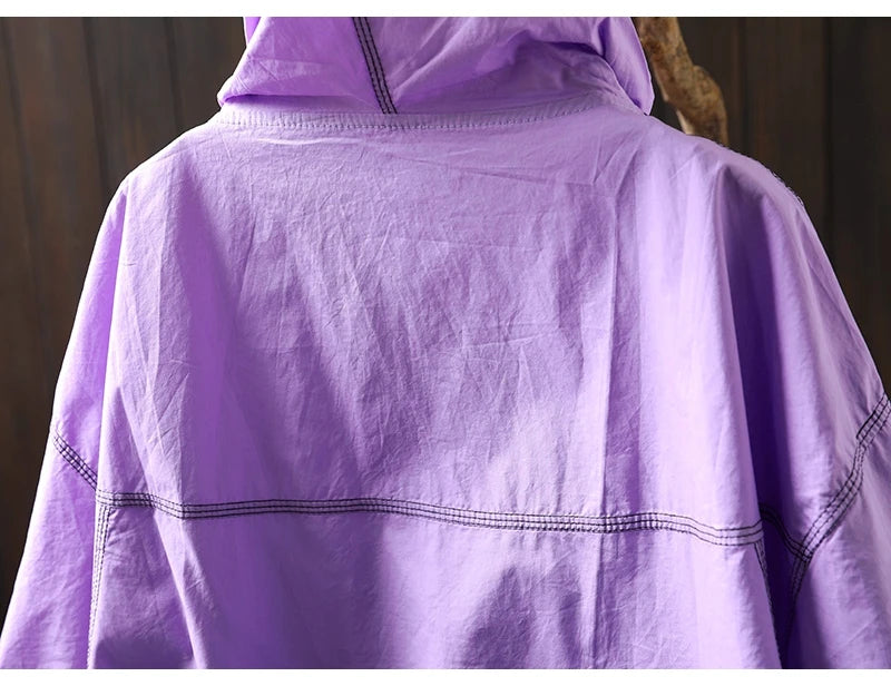 Vintage Hooded Patchwork T-Shirt